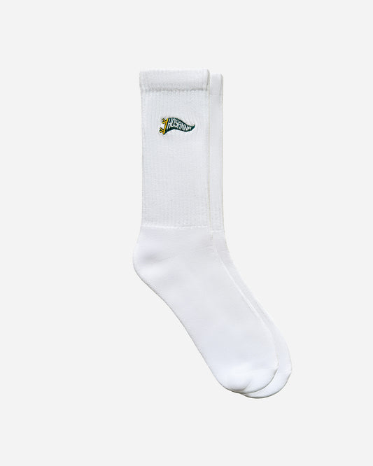 HOSANNA PENNANT WHITE CREW SOCKS