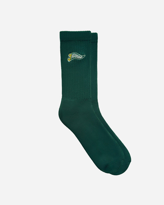 HOSANNA PENNANT GREEN CREW SOCKS
