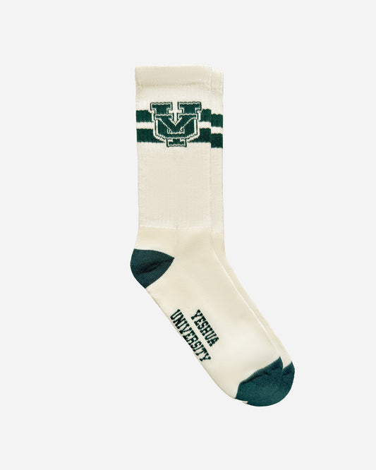 YU LETTERMARK CREW SOCKS