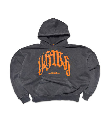 YHWH Black/Orange Heavyweight Hoodie (Word of Life Pop-up Exclusive)